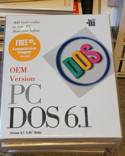 IBM MS-DOS 6.1 6.22 Installer Floppy Disks 5.25″ 1.2MB NEW RARE BOX Vintage