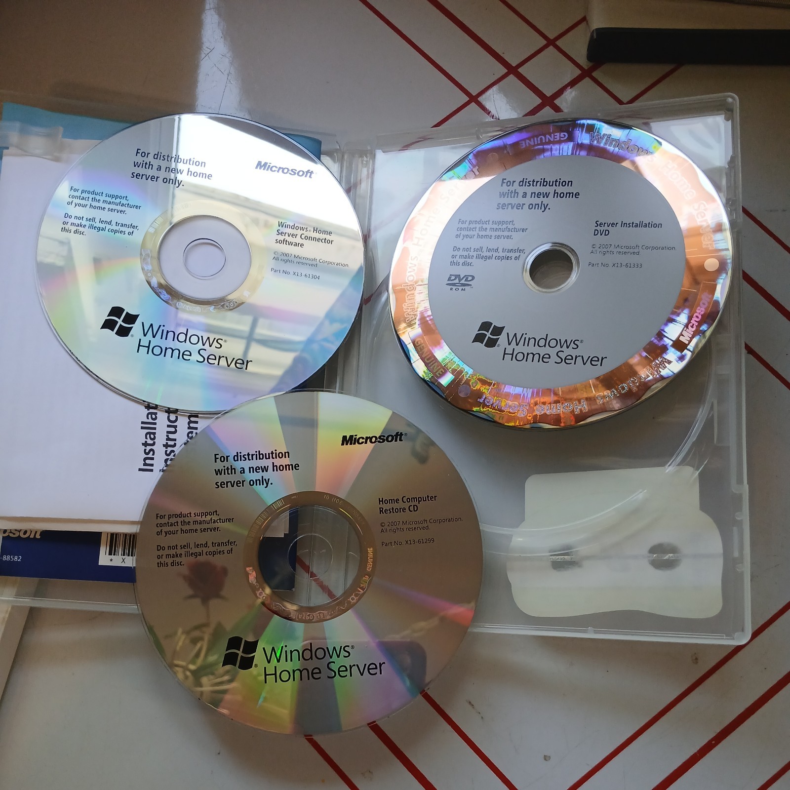Microsoft Windows Home Server OEM System Builder Pack X10-63162 2007 Bit
