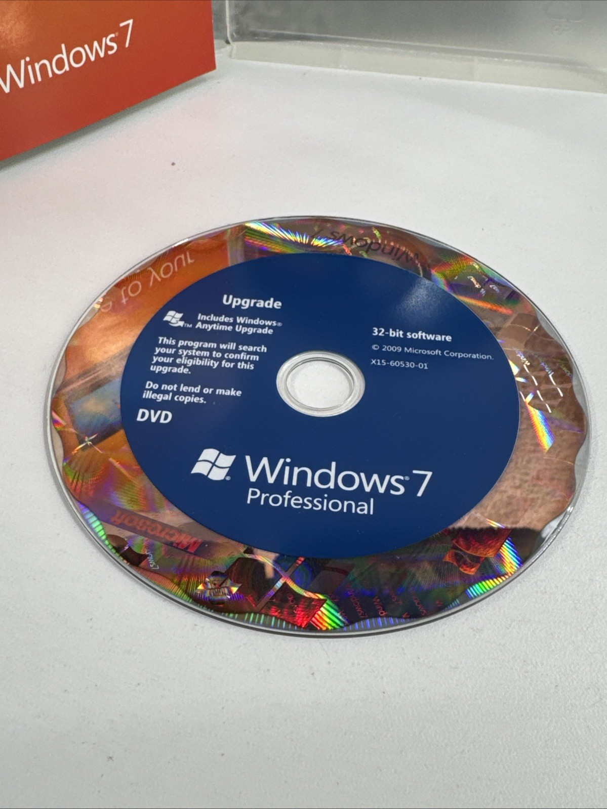 Microsoft Windows 7 Professional Upgrade 32 Bit and 64 Bit DVD MS WIN PRO=RETAIL