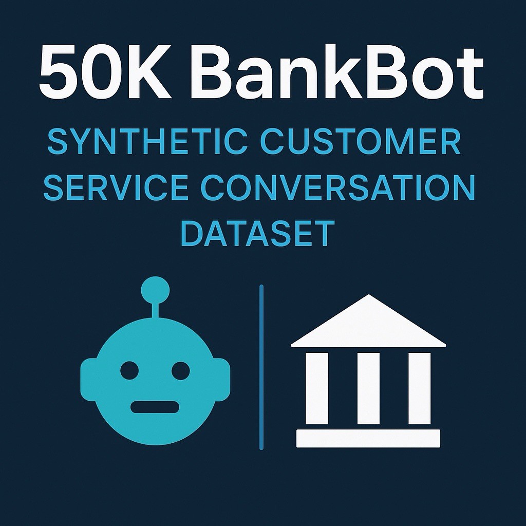 50K BankBot AI Chat Dataset | Multilingual, Labeled, USB or Instant Download