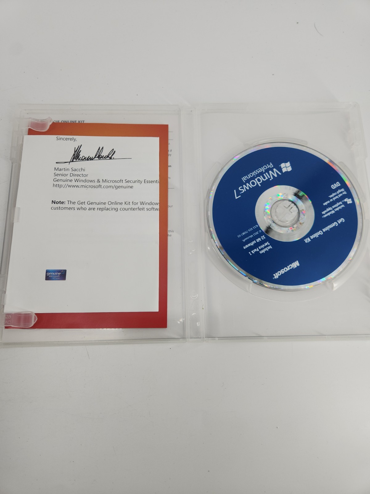 Microsoft Windows 7 Professional „Get Genuine” Kit – FULL RETAIL