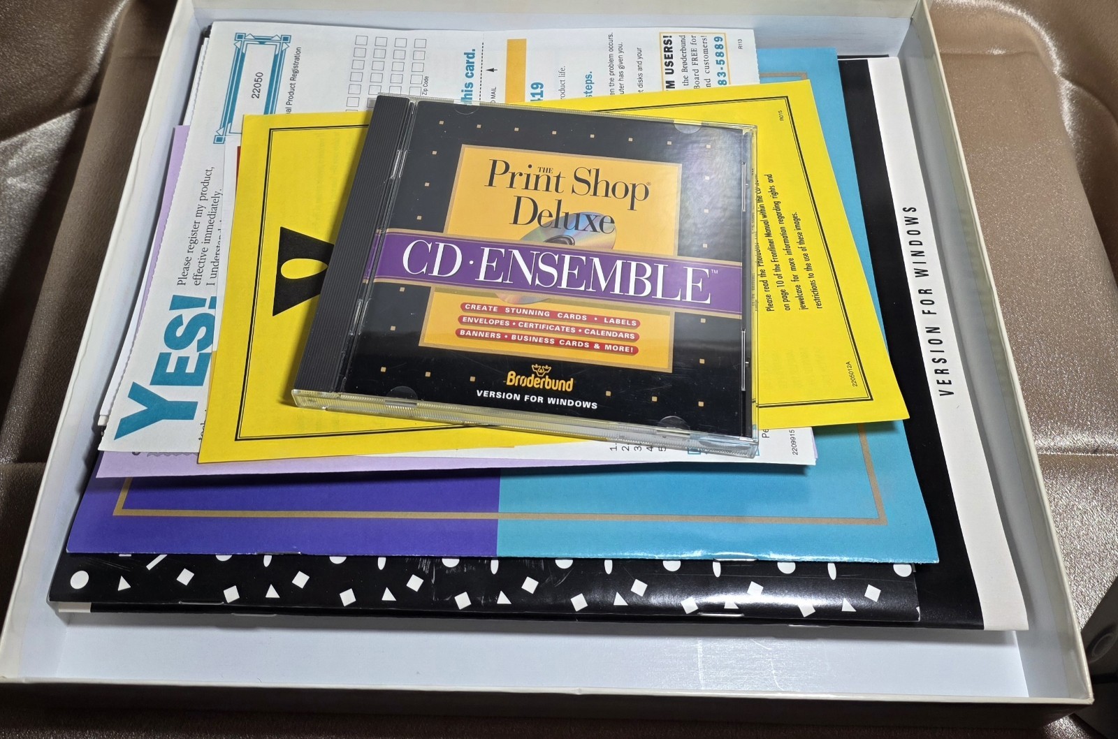 Vintage 1994 Print Shop Deluxe CD Ensemble Software for Mac OS CD Rom Disc