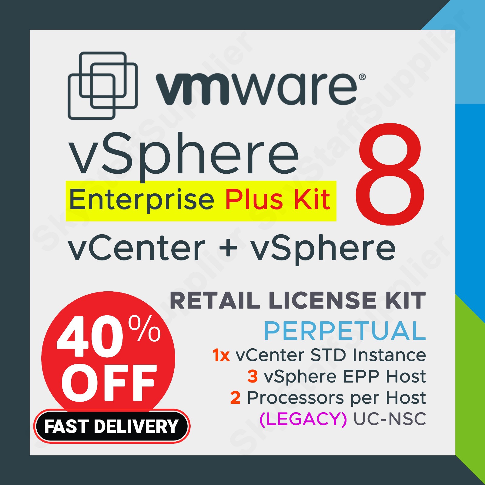 Vmware vSphere v. 8 ENTERPRISE Plus BUNDLE KIT vCenter STD + 3 Host vSphere EP