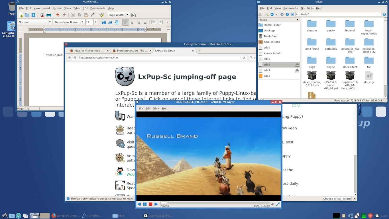 PUPPY LINUX OS ALL VER 64BIT USB/DVD, MAC/PC, DEBIAN UBUNTU SLACKWARE VOID BASE