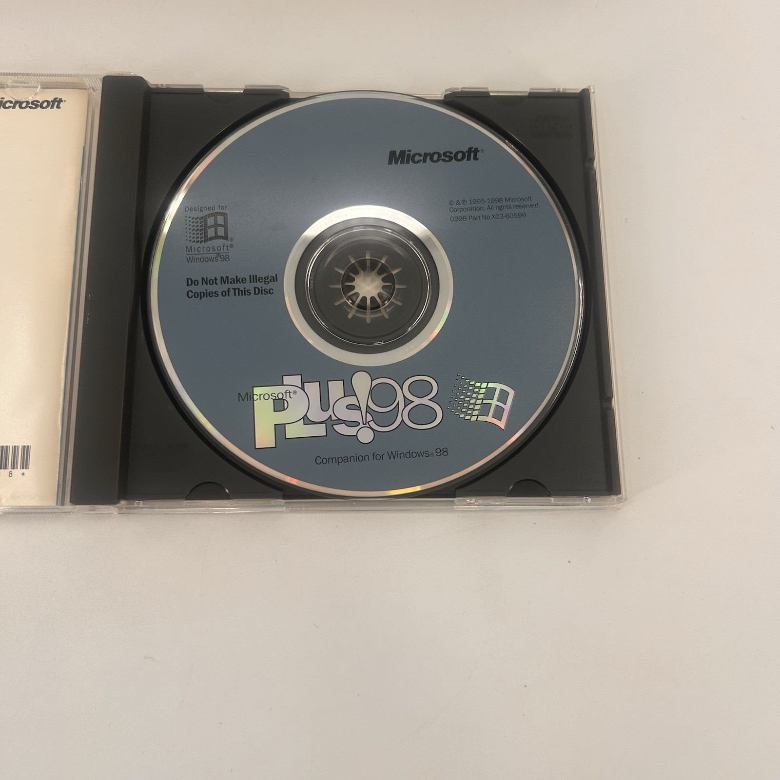 Microsoft Plus! 98 Companion For Windows 98 CD-ROM With Original Box