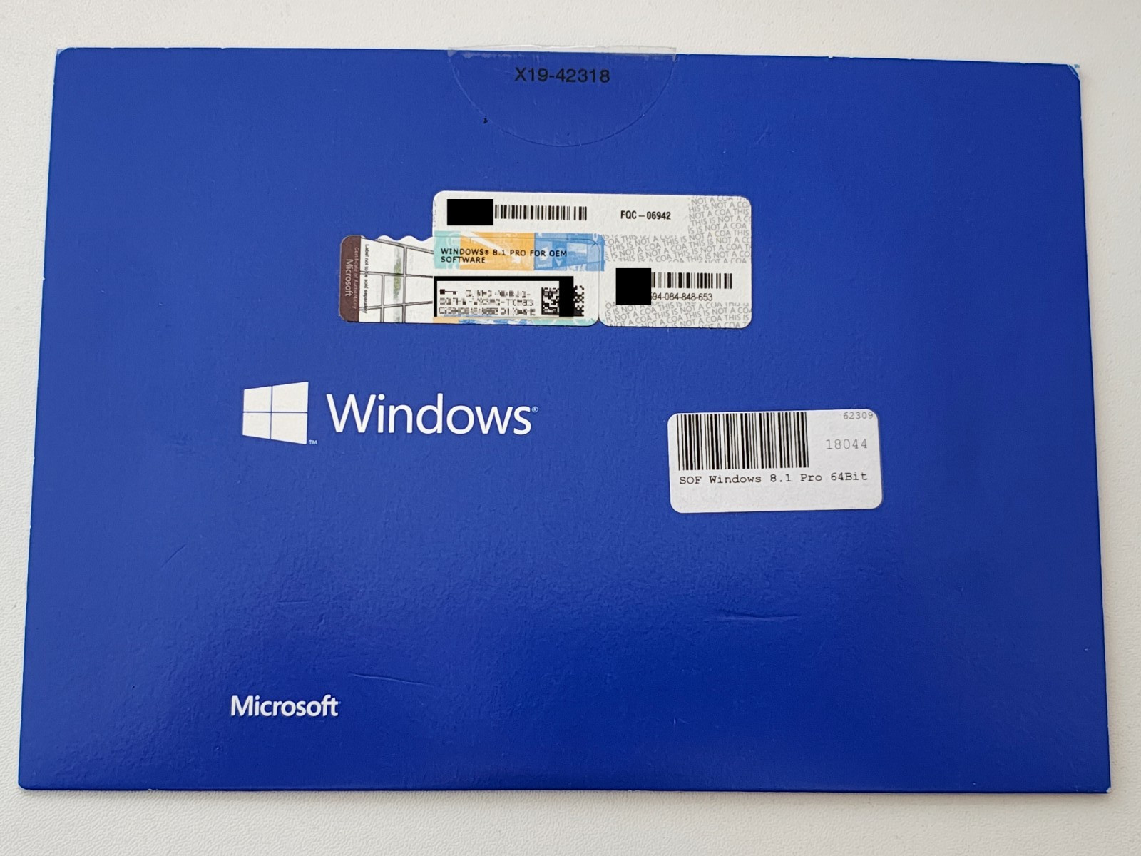 Windows 8.1 PRO FULL VERSION OEM License German 64 Bit CD also for Windows 10 / 11