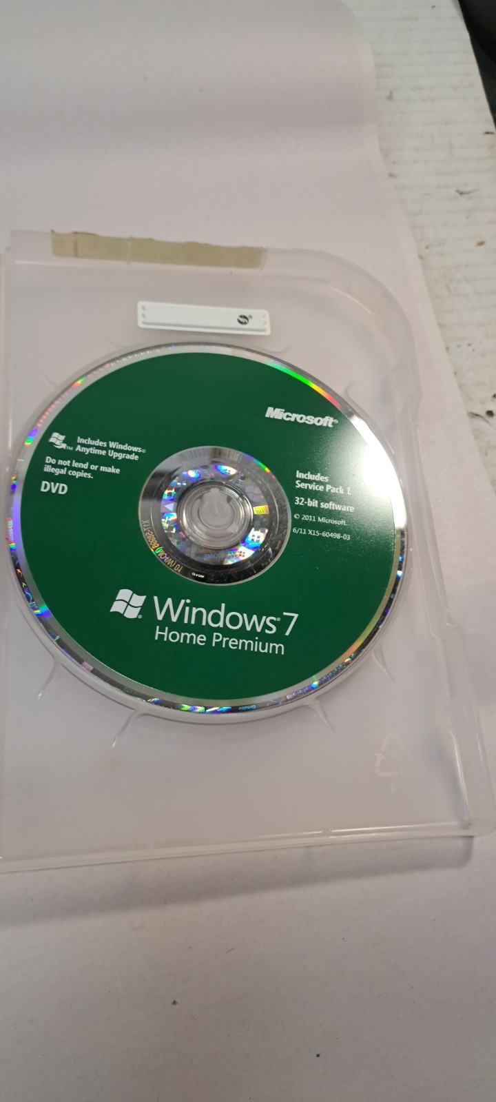 Microsoft Windows 7 Home Premium Standard DVD English GFC-00019