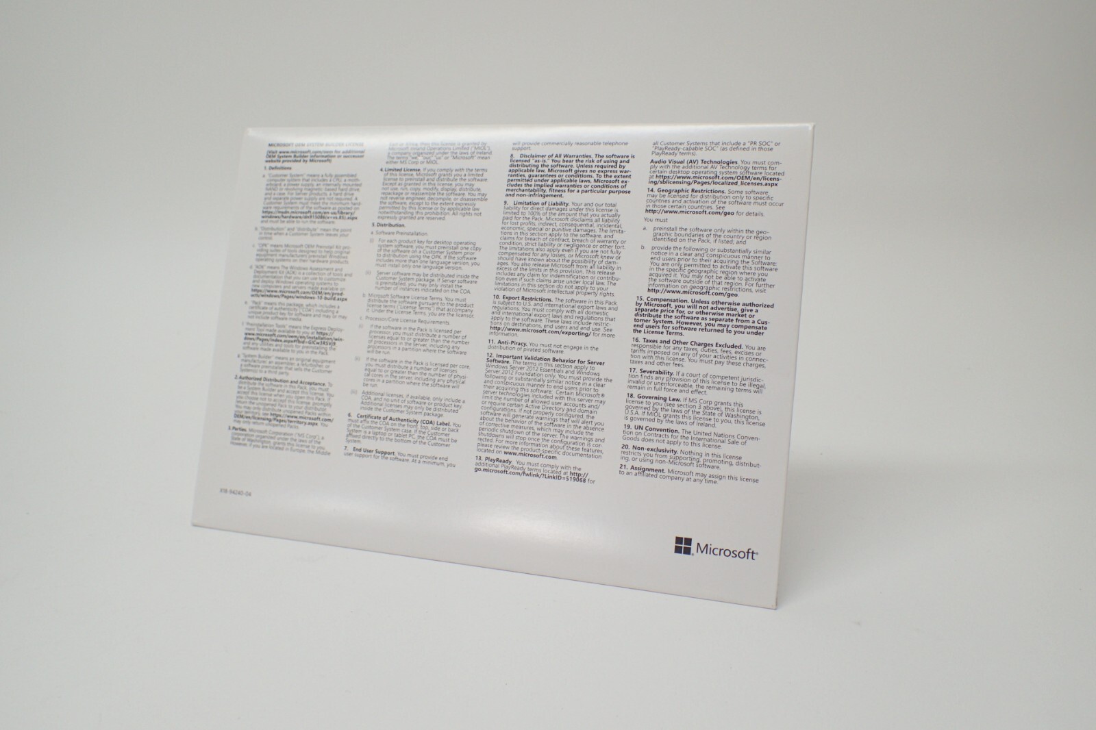 Microsoft Windows Server 2016 Standard DVD Kit Media + Key 16-Core 1PK