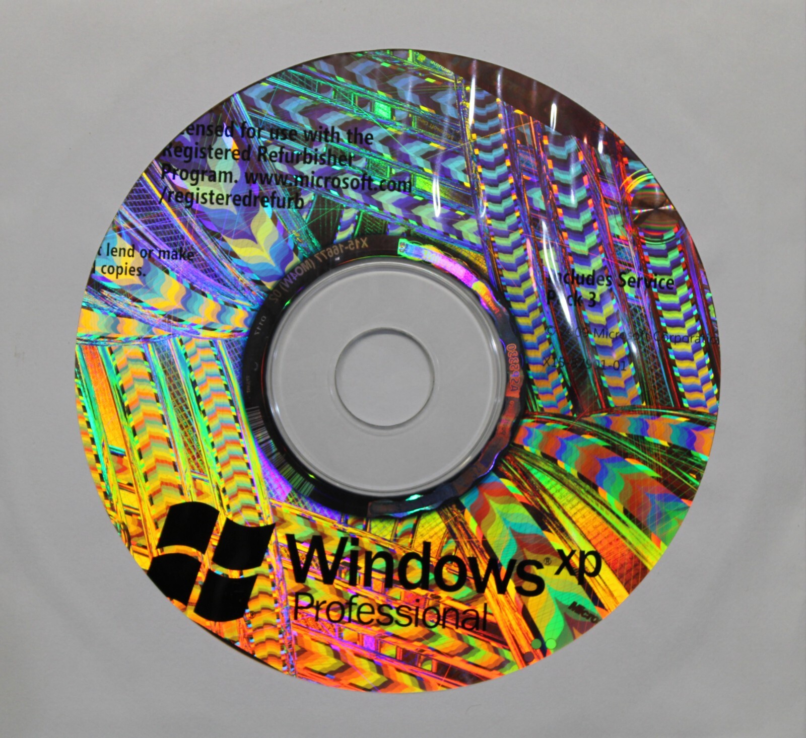 Windows XP Professional – Includes SP3 – For Refurbished PCs ,NO PRODUCT KEY.