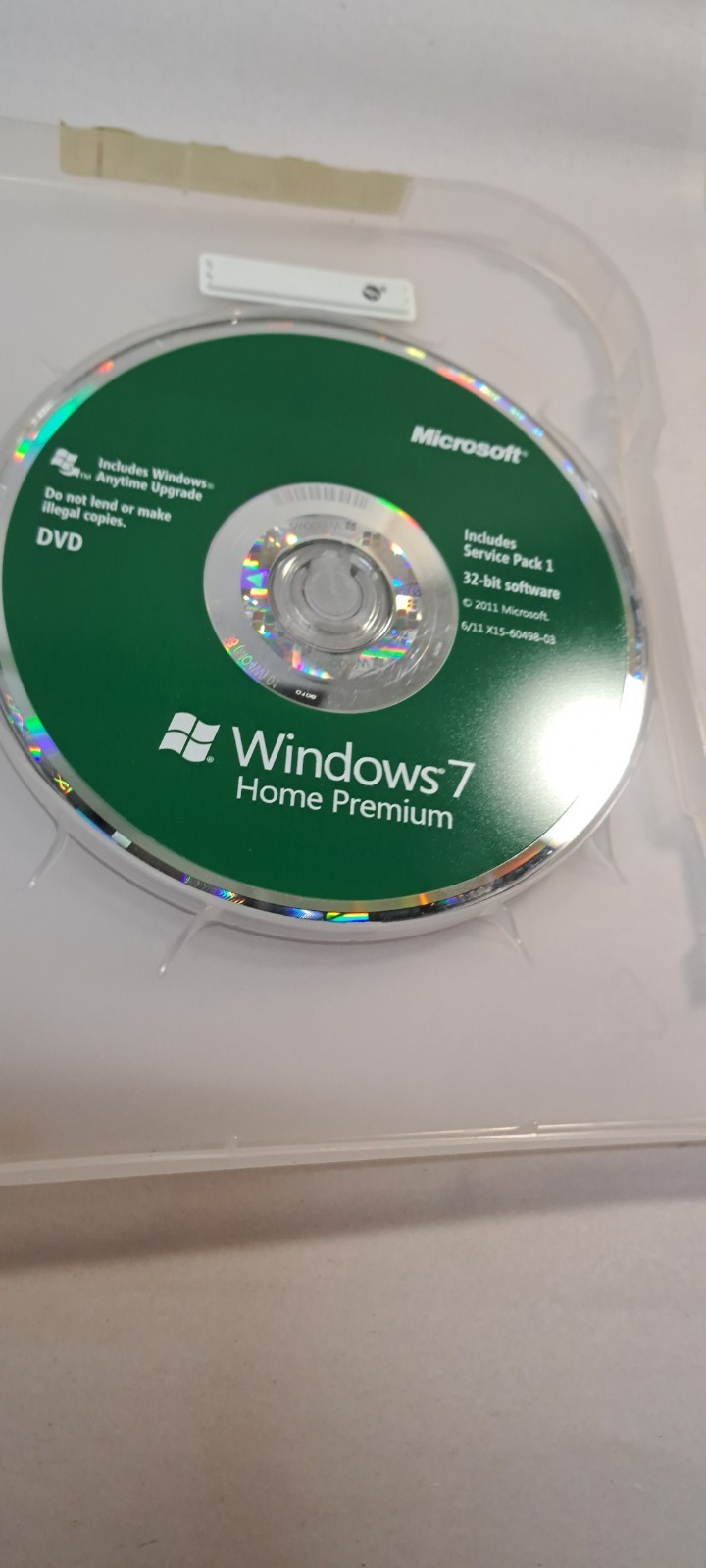 Microsoft Windows 7 Home Premium Standard DVD English GFC-00019