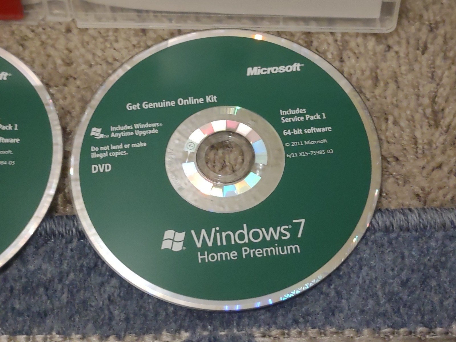 Microsoft Windows 7 Home Premium Full 32 Bit & 64 Bit DVD MS WIN No Retail Box