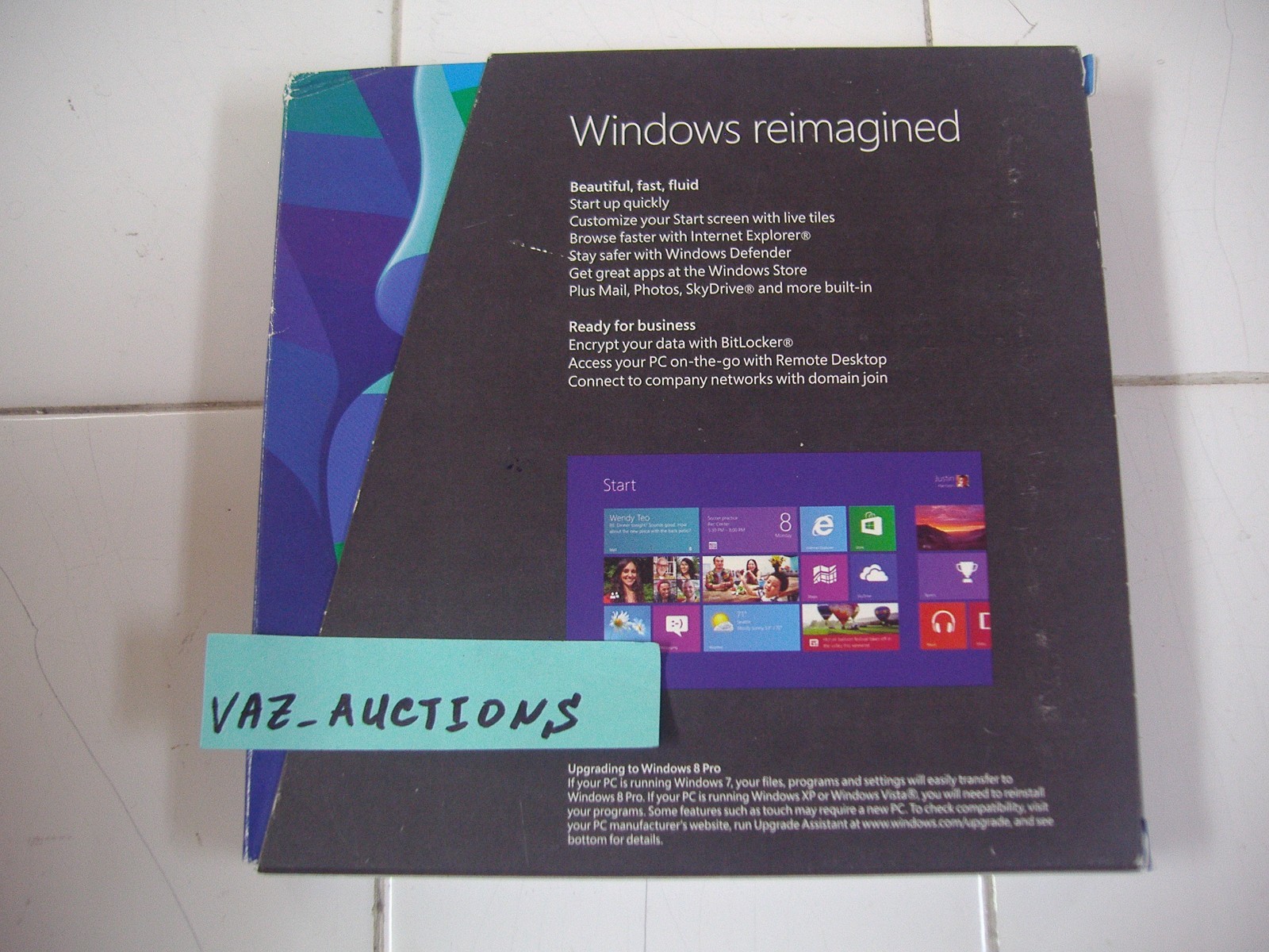 Microsoft Windows 8 Professional Full/Upgrade 32Bit & 64Bit DVD MS =NEW RETAIL=