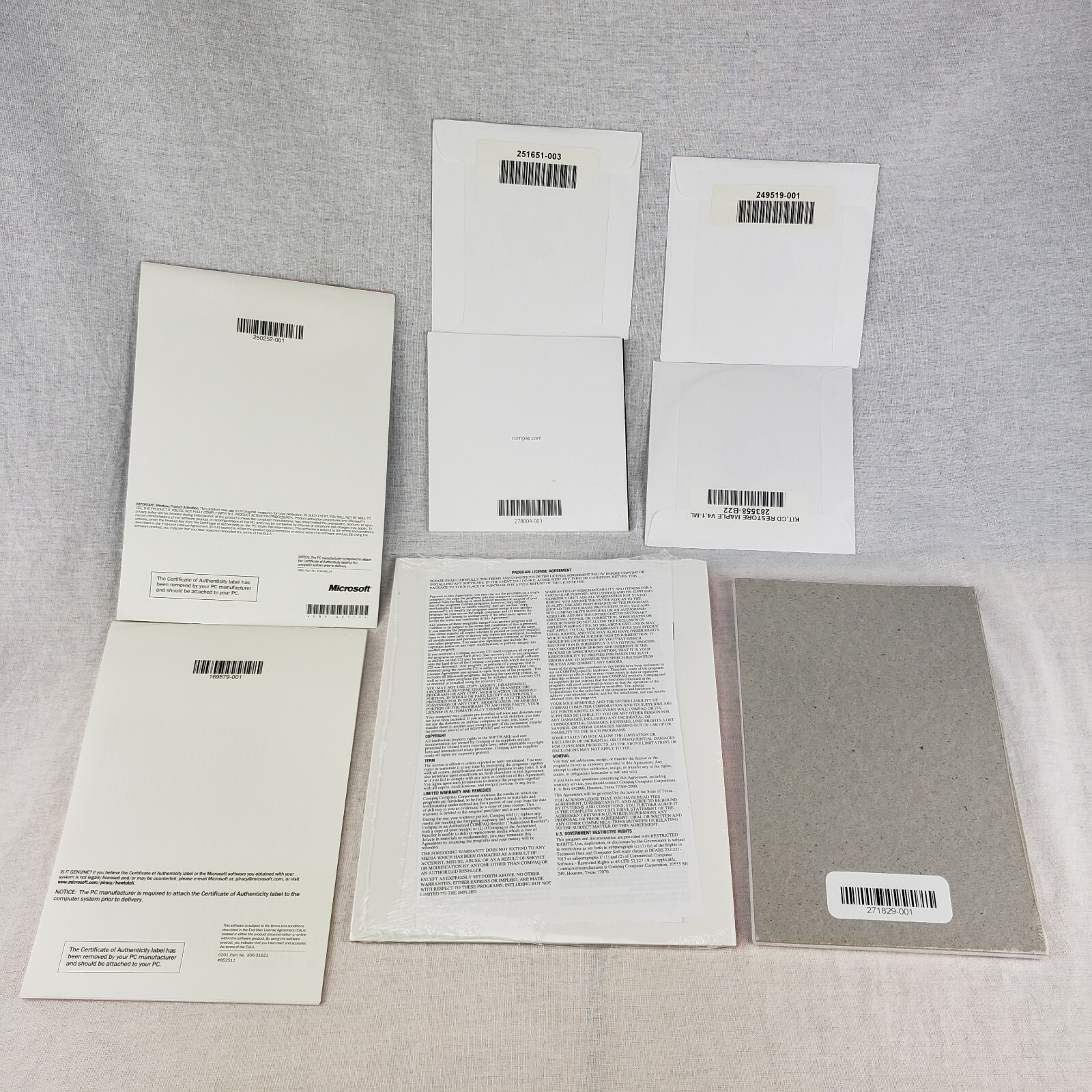 Microsoft Windows XP 2002 2000 Software Discs BUNDLE LOT Compaq PC – NEW Sealed