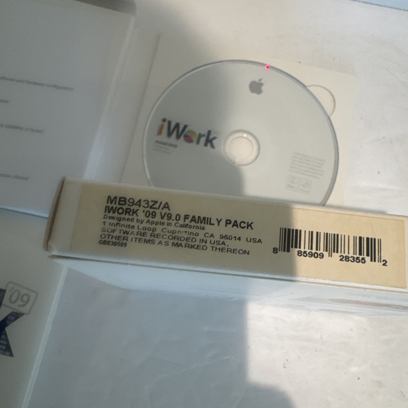 Apple Mac OS X Version V10.5 2007 Leopard & 2009 IWork V9.0