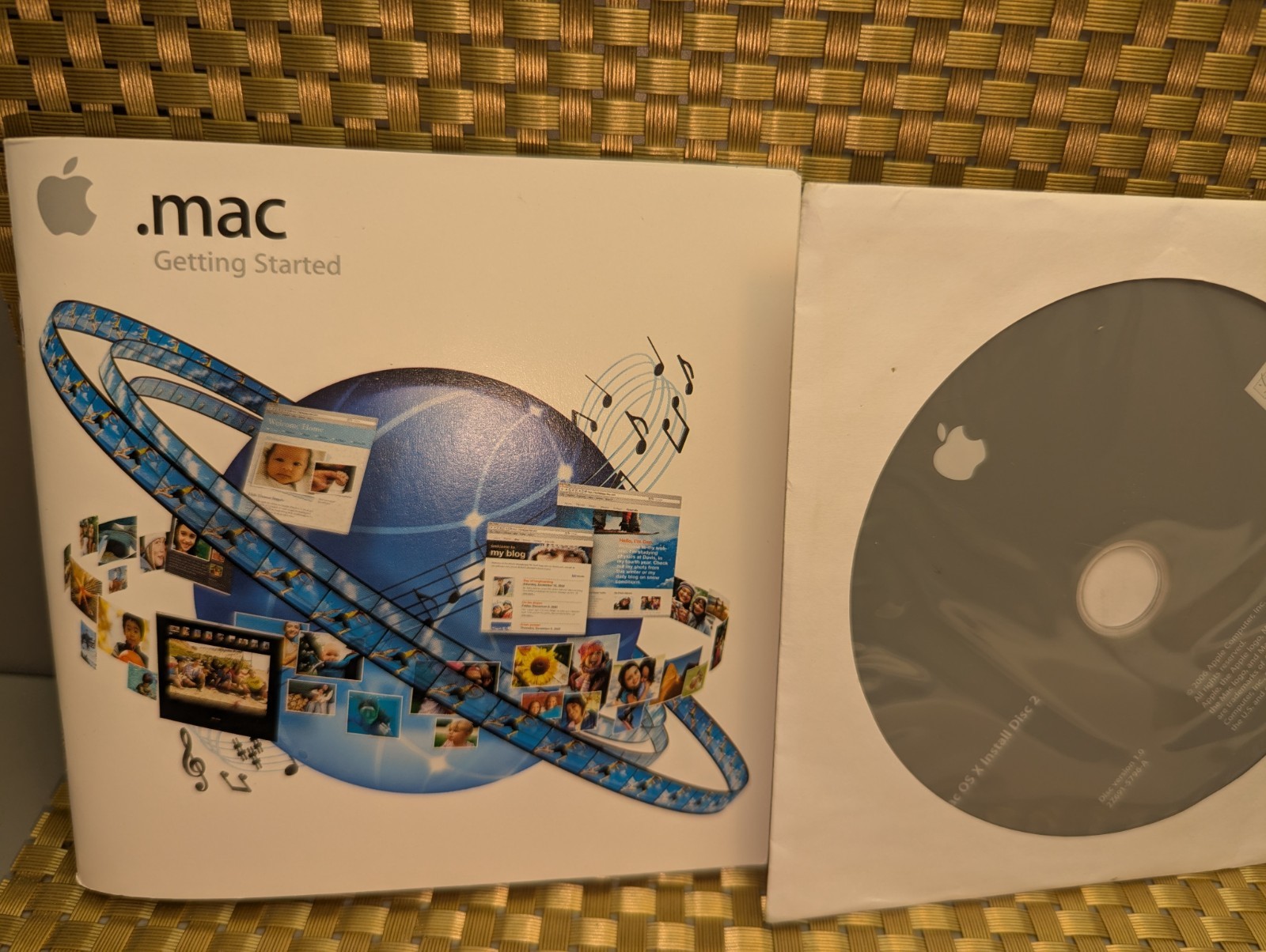Mac OS X, Version 1 Install Disc 2 DVD 2006 2Z691-5796-A