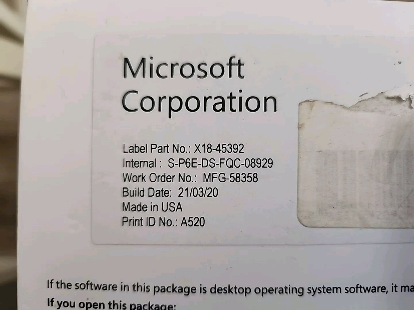 Microsoft X18-45392 Windows Pro 10 64Bit Eng Intl Operating System 1 Pack