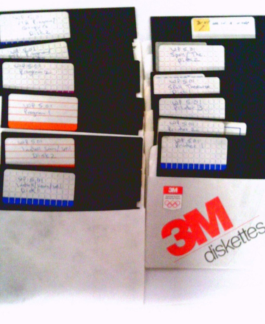 ✅ WordPerfect 5.01~Install Disks~Twelve (12)–5.25 Disks~1980s