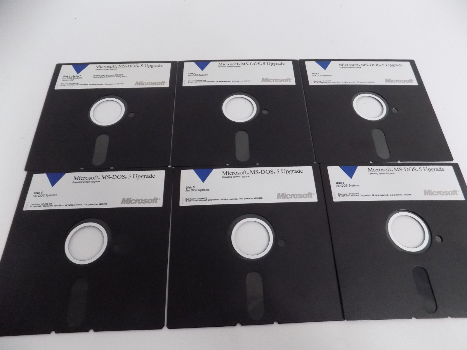 Microsoft MS-DOS Operating System Version 5 UPGRADE 5.25″ Floppy Disk Install