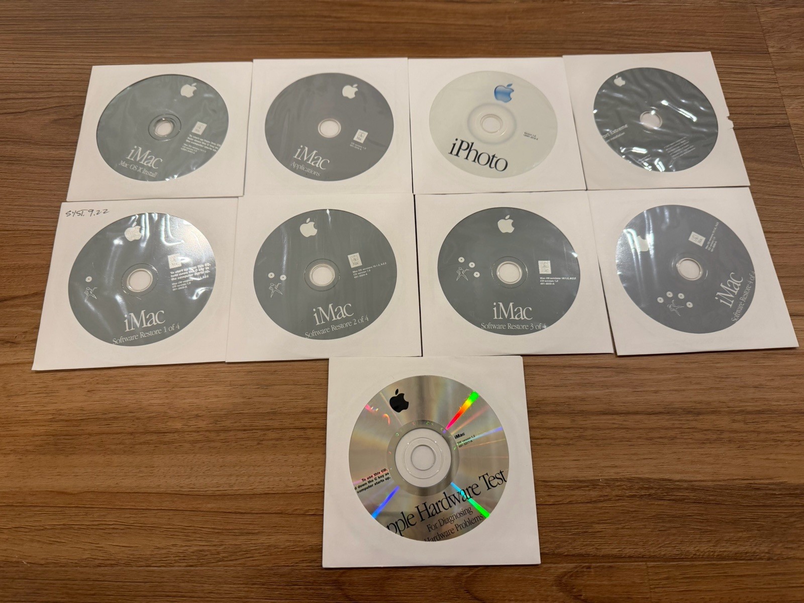 Apple iMac OS X Install Disks 10.1.2 + Applications + iMac Software Restore