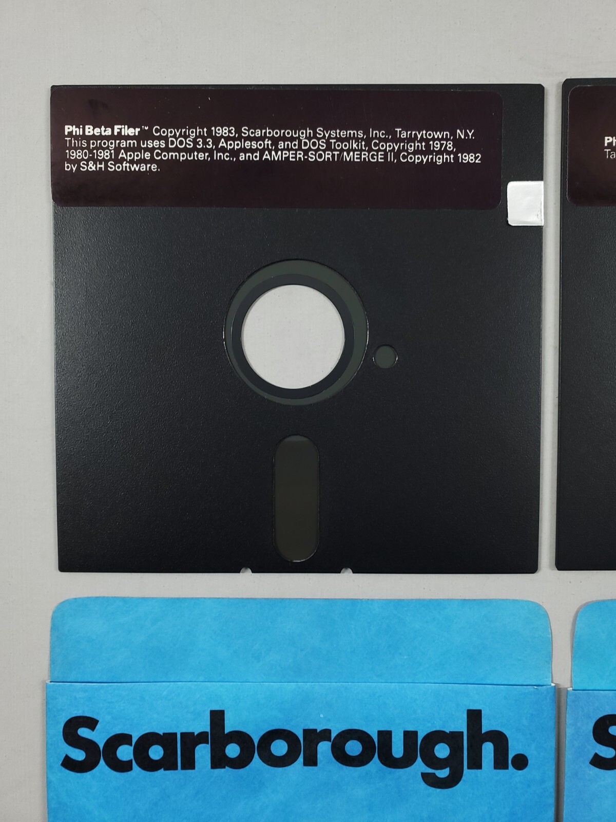 1983 Vintage Phi Beta Filer by Scarborough for Apple II IIe 5.25 Floppy Disc