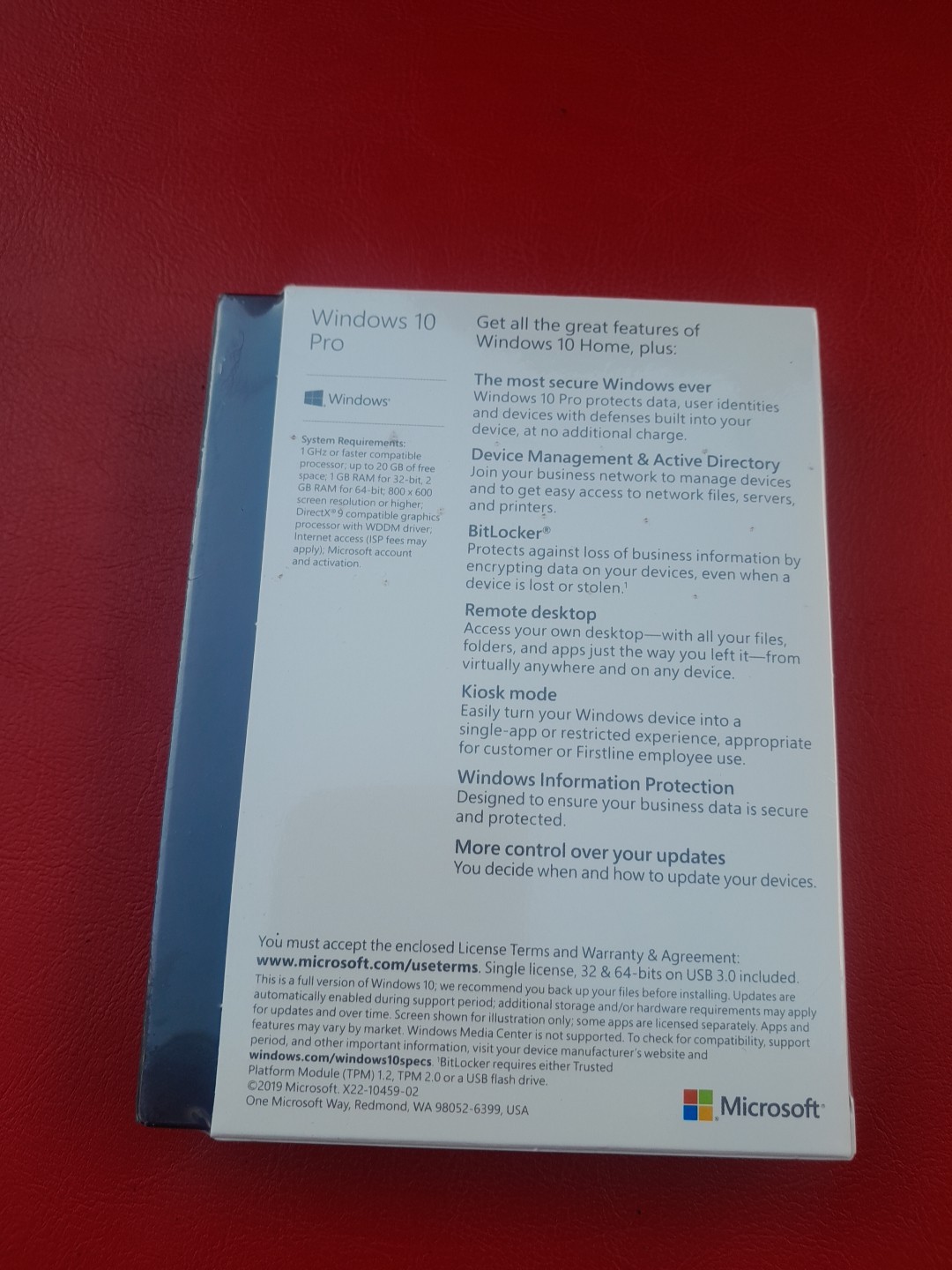Microsoft Windows 10 Professional 32/64-Bit – USB – New Sealed Retail Package