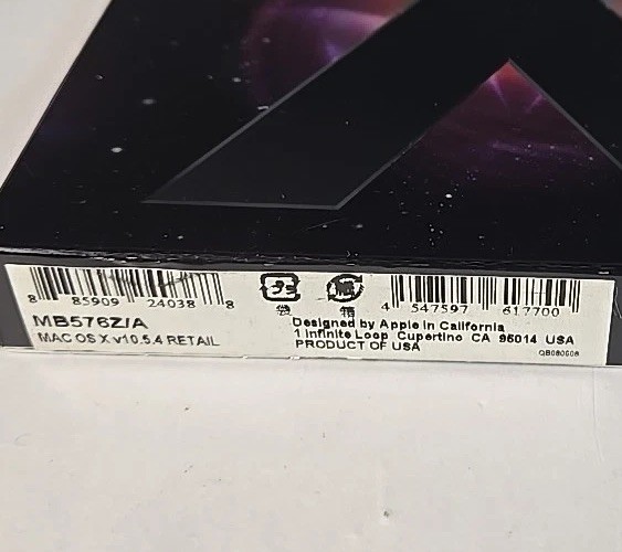 Apple Mac OS X Leopard Version 10.5.4 Retail