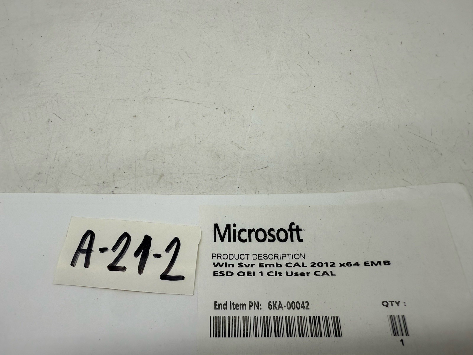 3x Microsoft Windows Server 2012 Embedded CAL License Labels – X64 ESD OEI 1 Cli