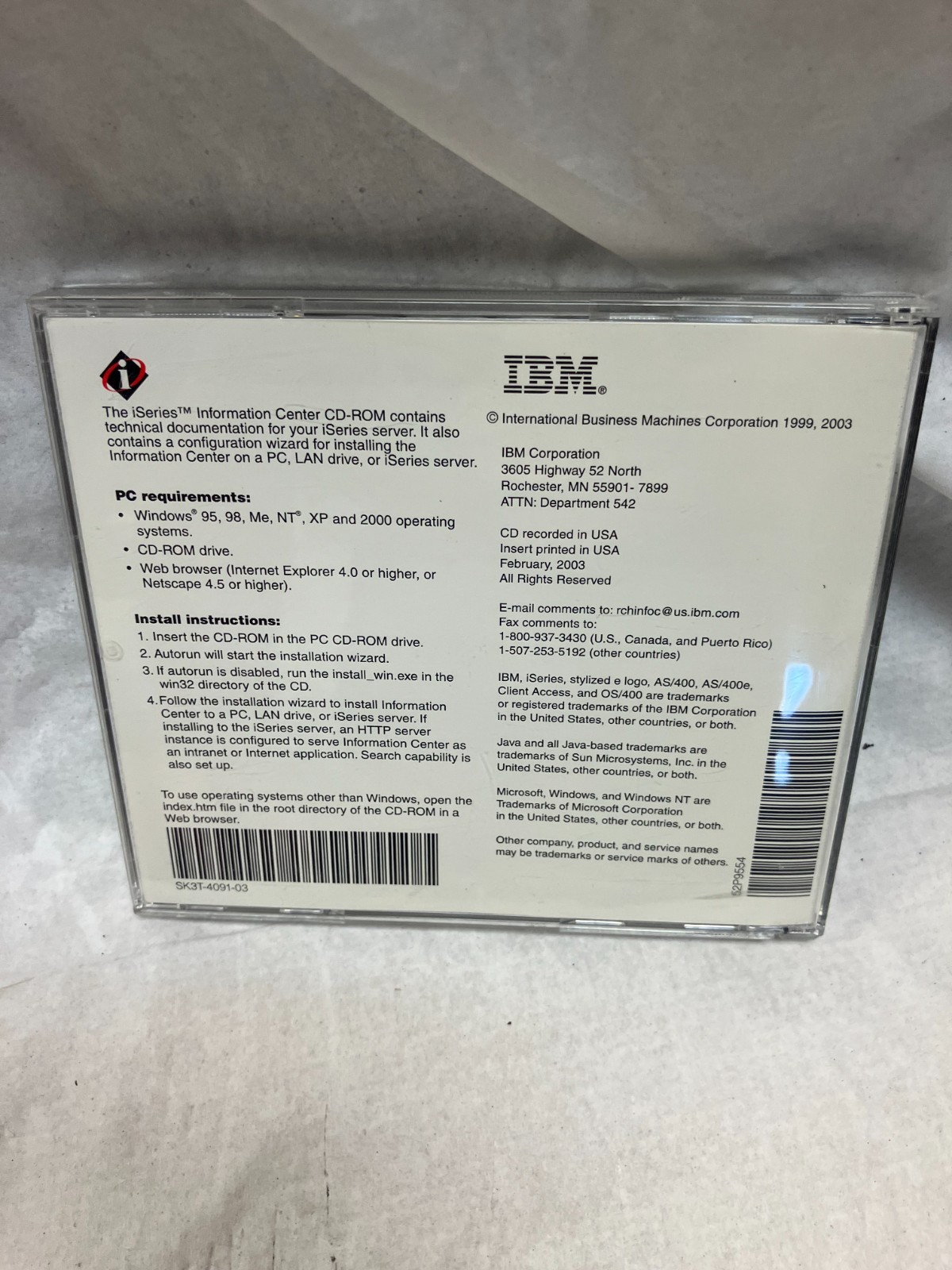 IBM AS/400 iSERIES 400 INFORMATION CENTER Version 5 Release 2 Setup Operations