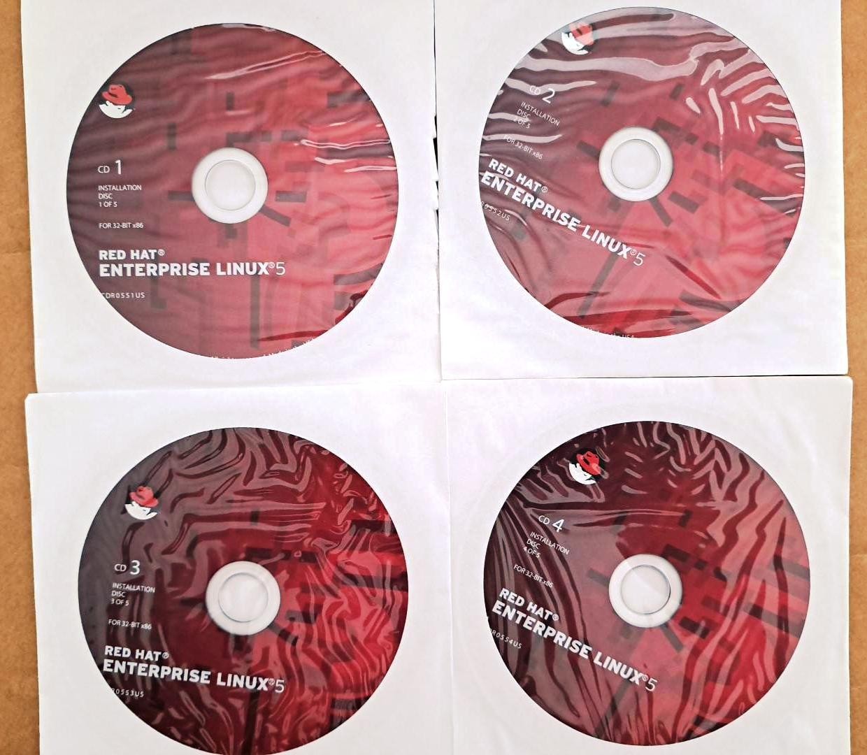 Red Hat Enterprise Linux 5 32 bit Full Version w/ License