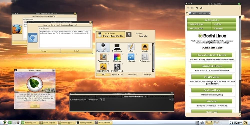 Latest New Release Bodhi Linux OS Operating System for PC on DVD