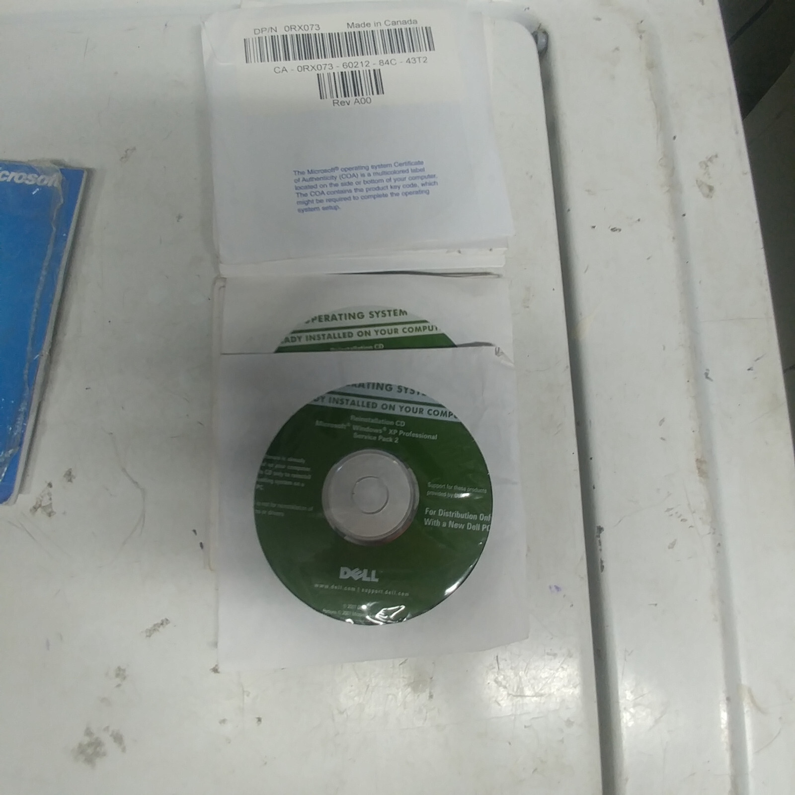 Dell reinstallation CD Microsoft Windows, XP Pro SPK2 w Roxio Creator Buss HD