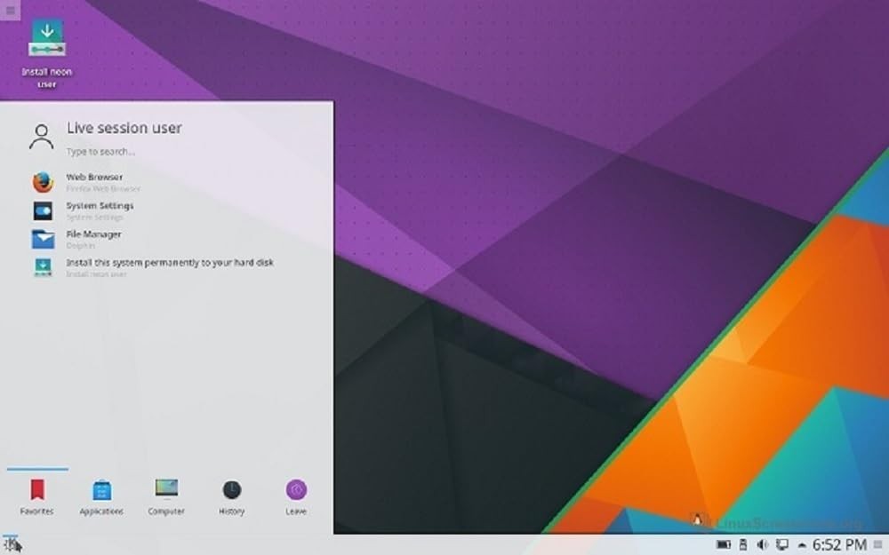 Latest New Release KDE Neon Linux OS Operating System for PC on DVD
