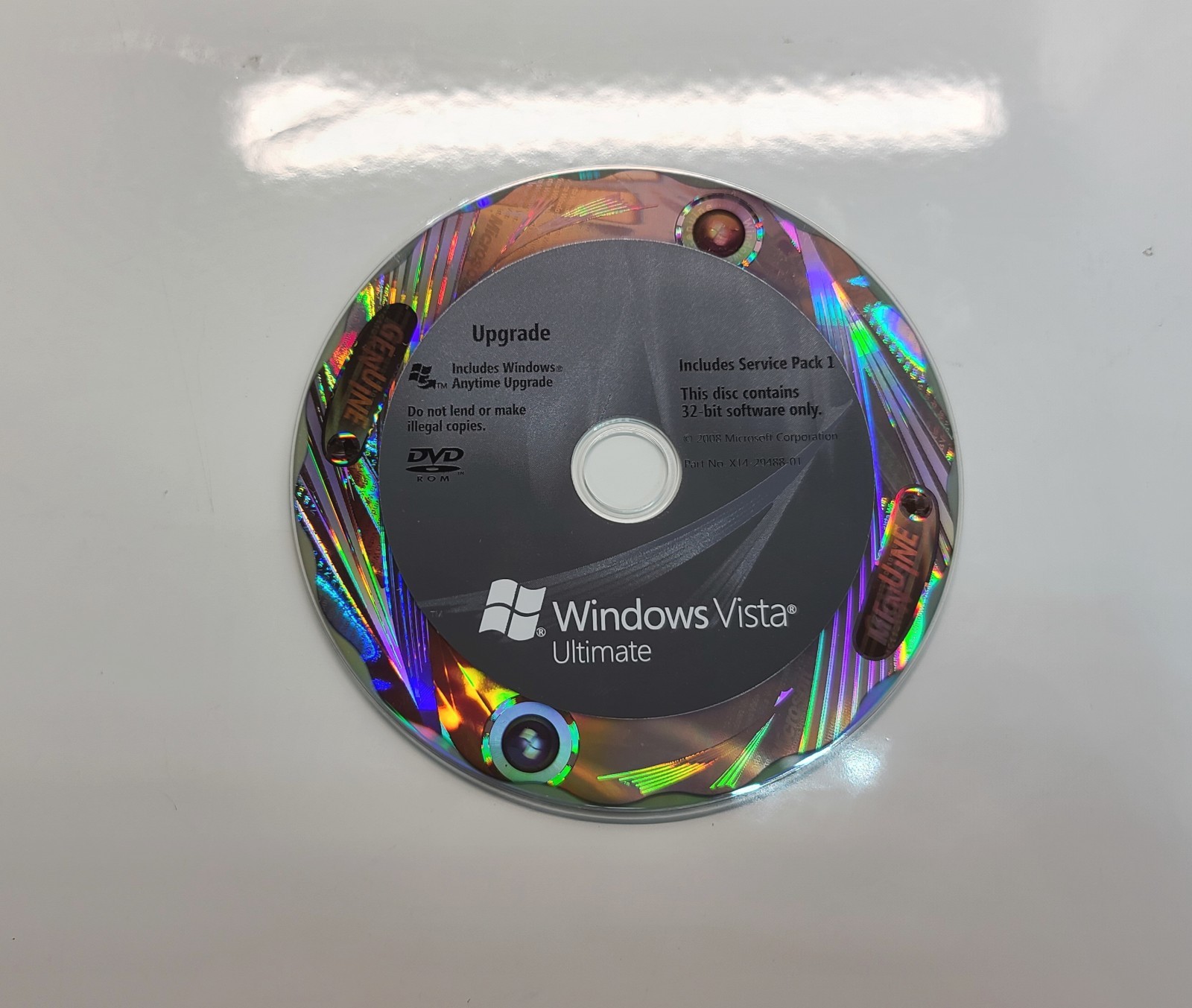 Microsoft Windows Vista Ultimate Upgrade SP1 32 & 64-bit