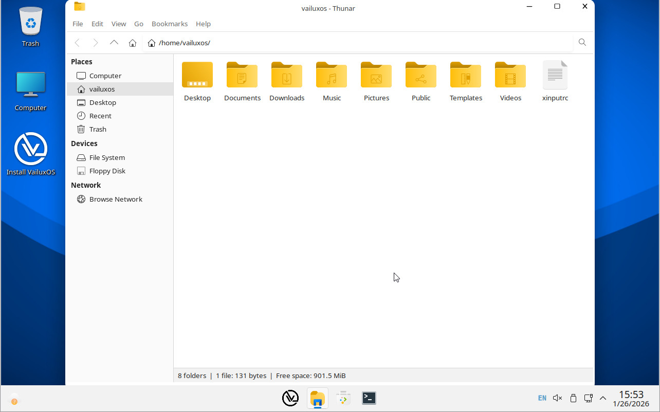 VailuxOS is a Debian-based Linux operating system on DVD or USB Flash Drive