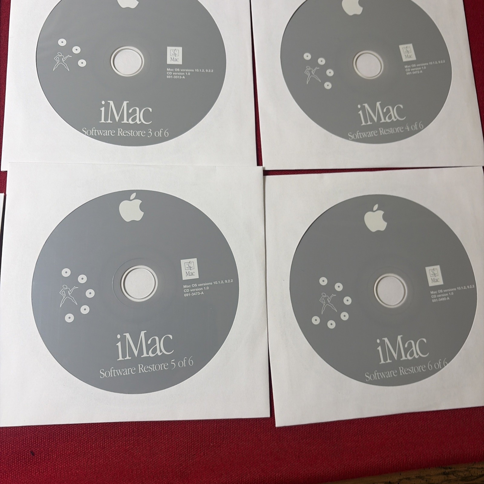 Apple iMac OS 9 Restore Install Applications Games Software Disc Set 12