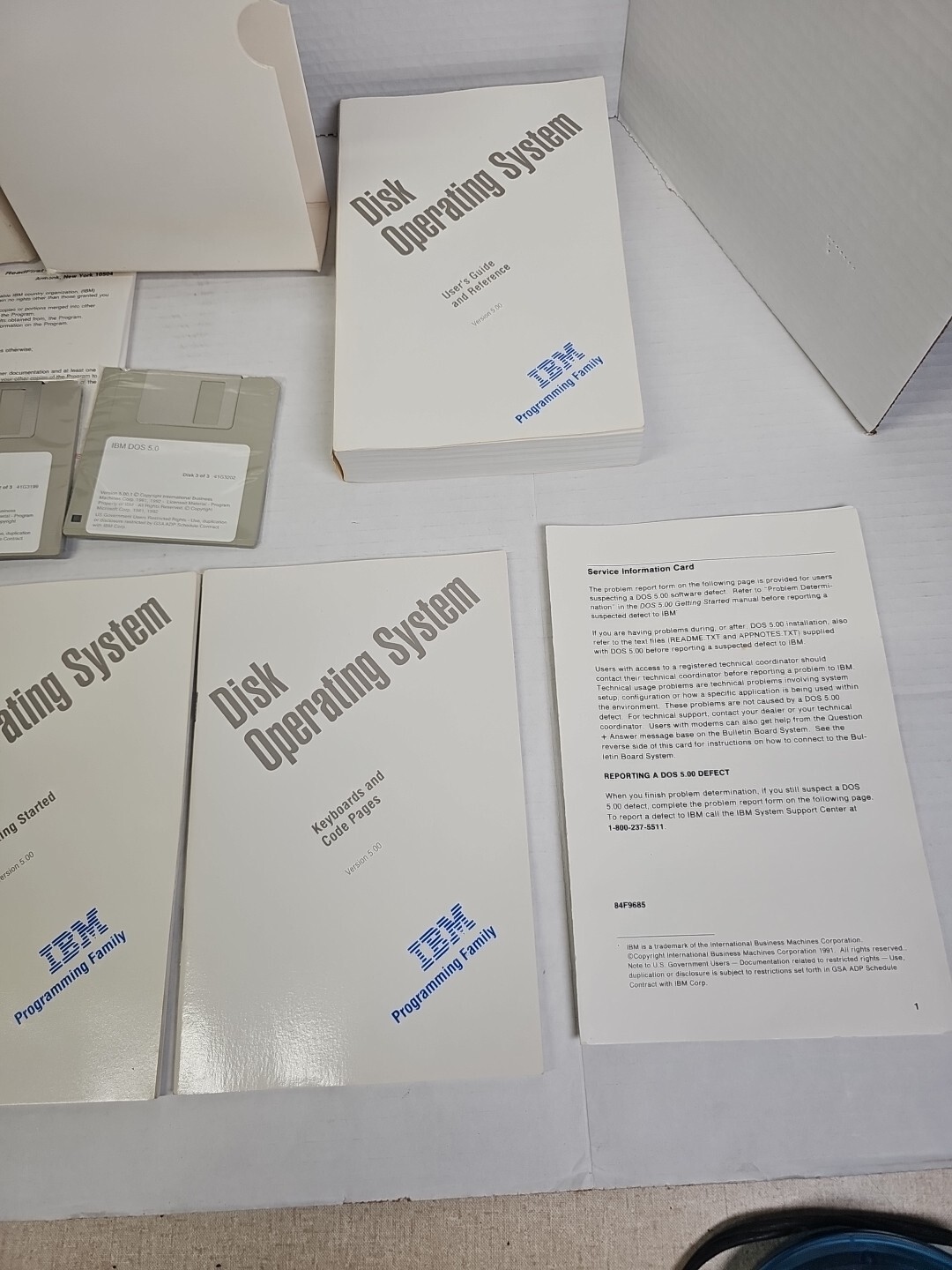 IBM DOS 5.0 Upgrade 3.5 Disks