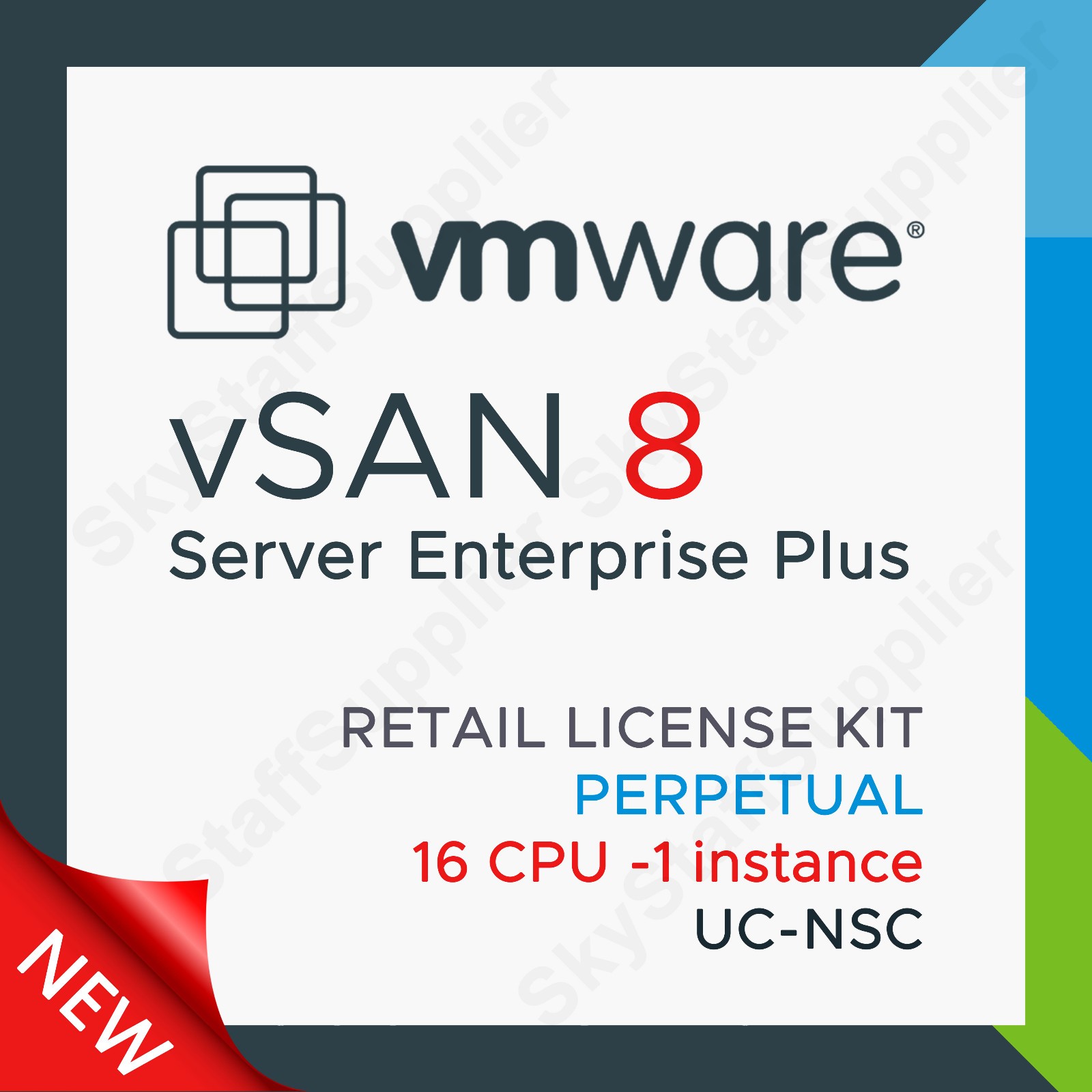 VMware vSAN Server Enterprise 16 CPU v8 License – Perpetual UC NSC BRAND NEW