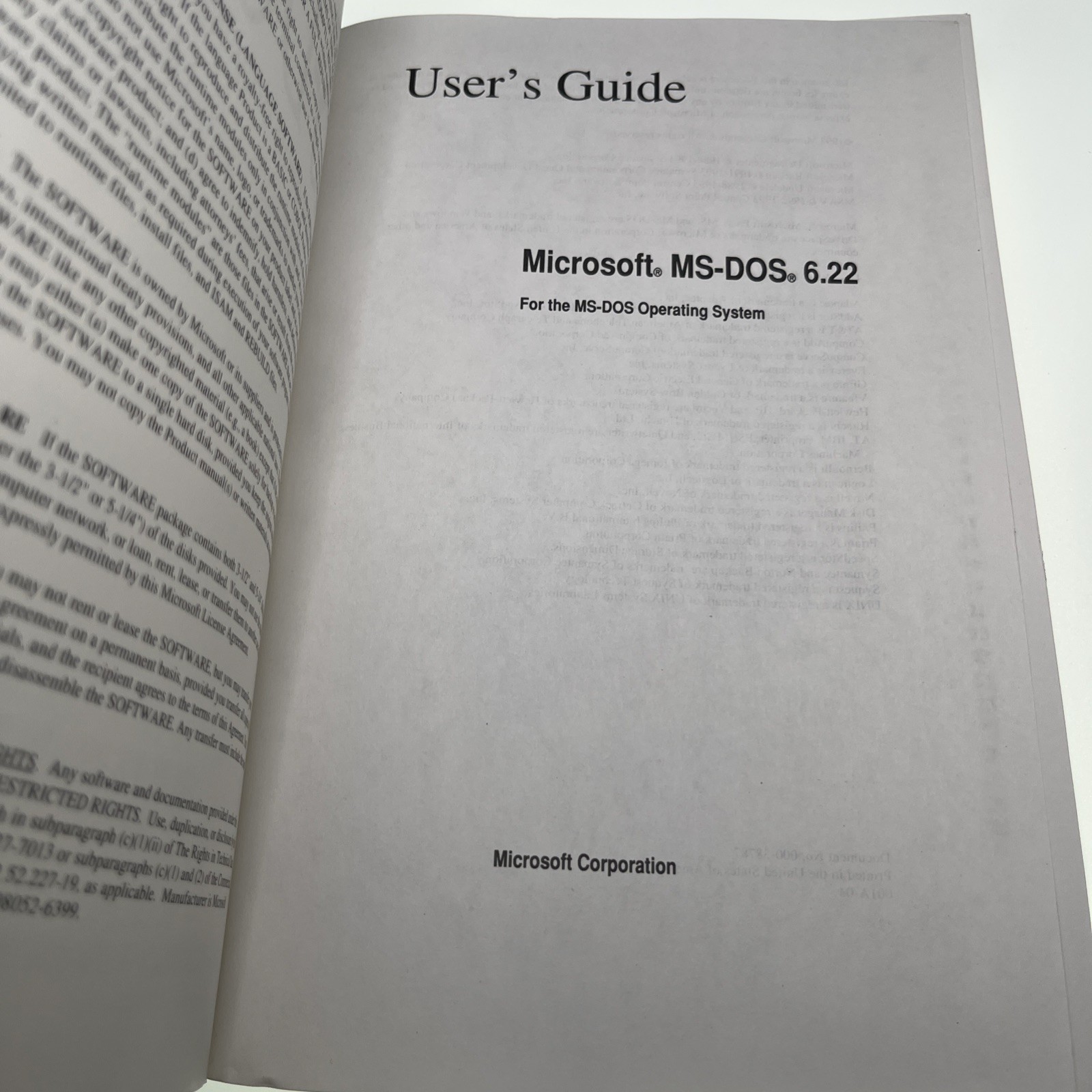 MS-DOS 6.22 User Guide