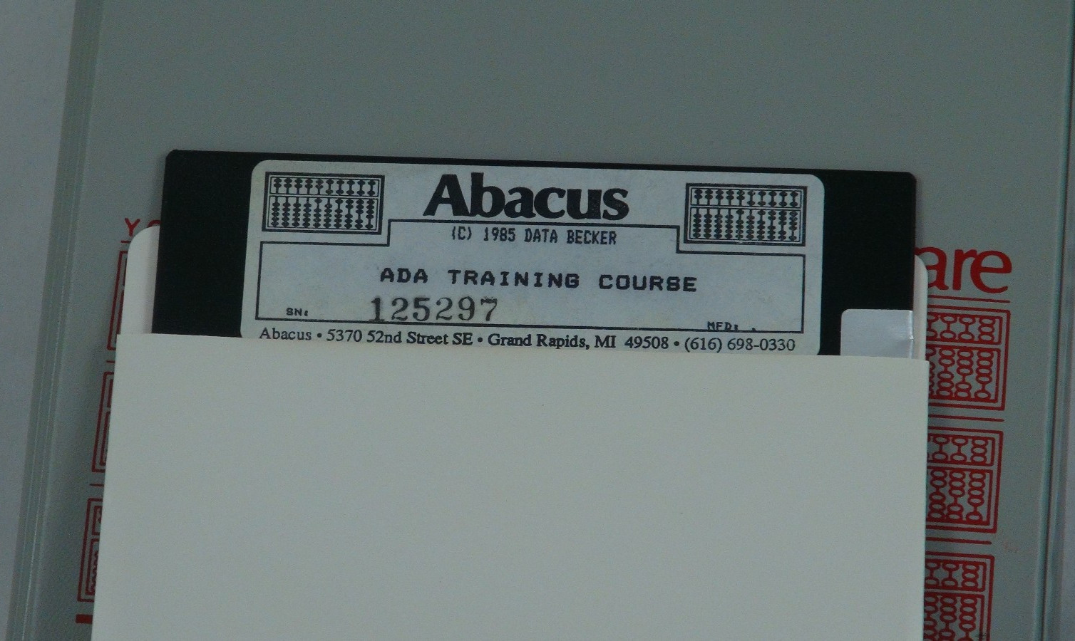 Working ADA Training Course For The C64 By Abacus Software w/manual & Slipcase