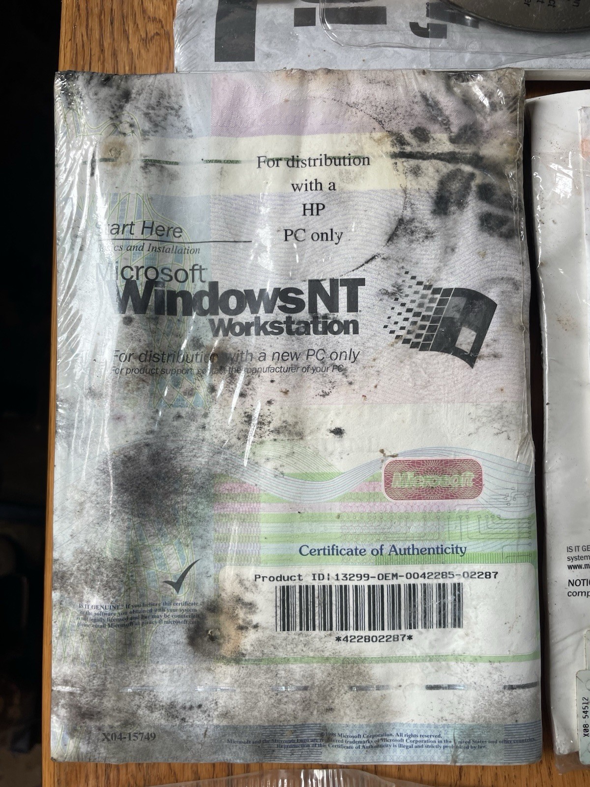 Factory Sealed Microsoft Windows 98 Windows NT PC CD-ROM Vintage Dell Windows