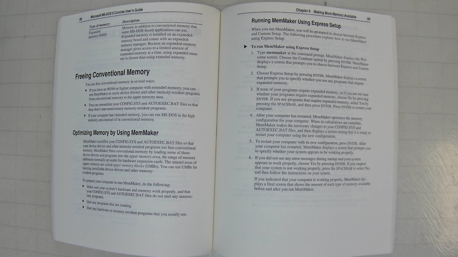 Microsoft MS-DOS 6 Operating System Plus Enhanced Tools User’s Guide 1993