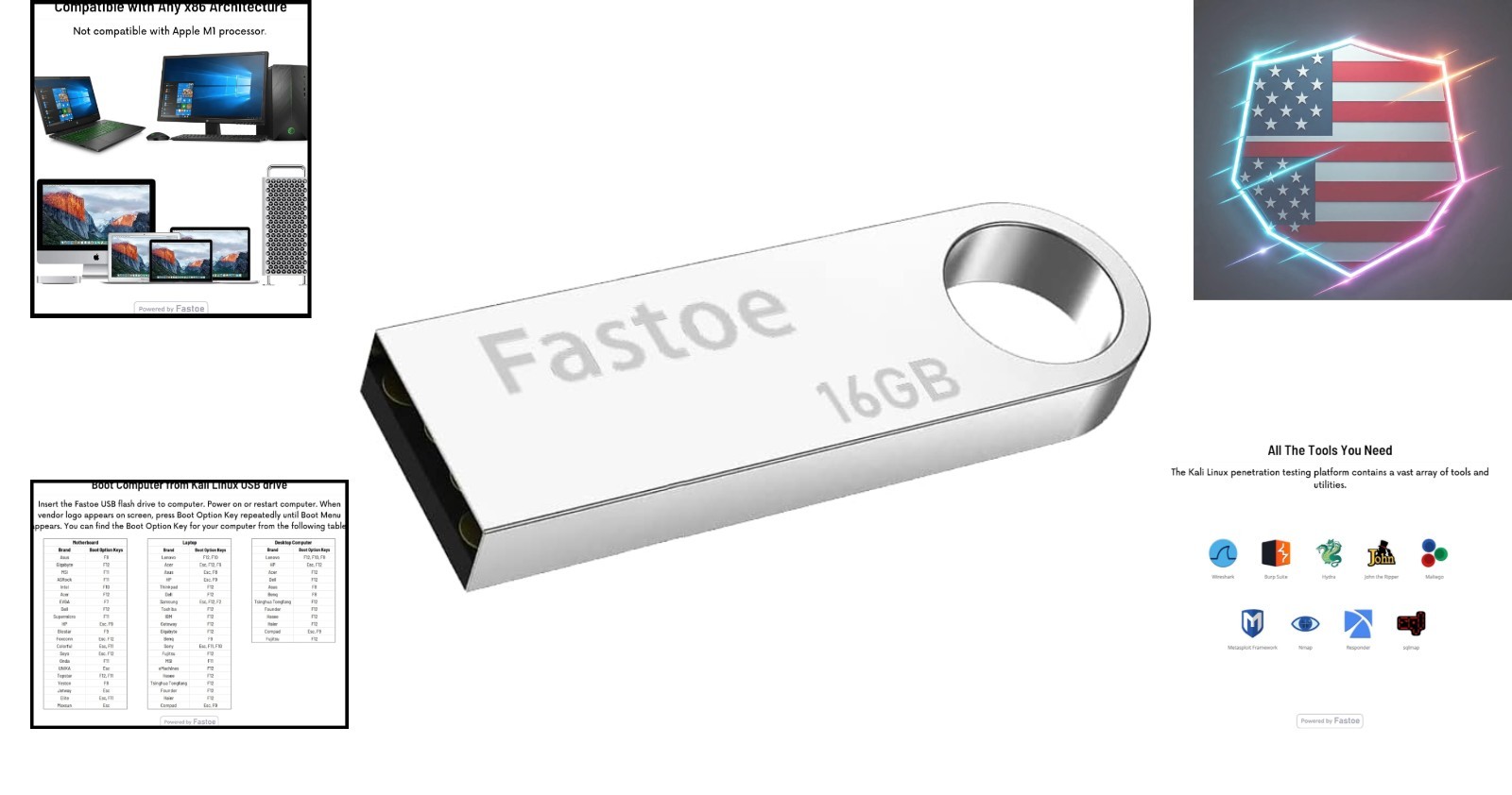 Kali Linux 64-bit Bootable Live USB Flash Drive