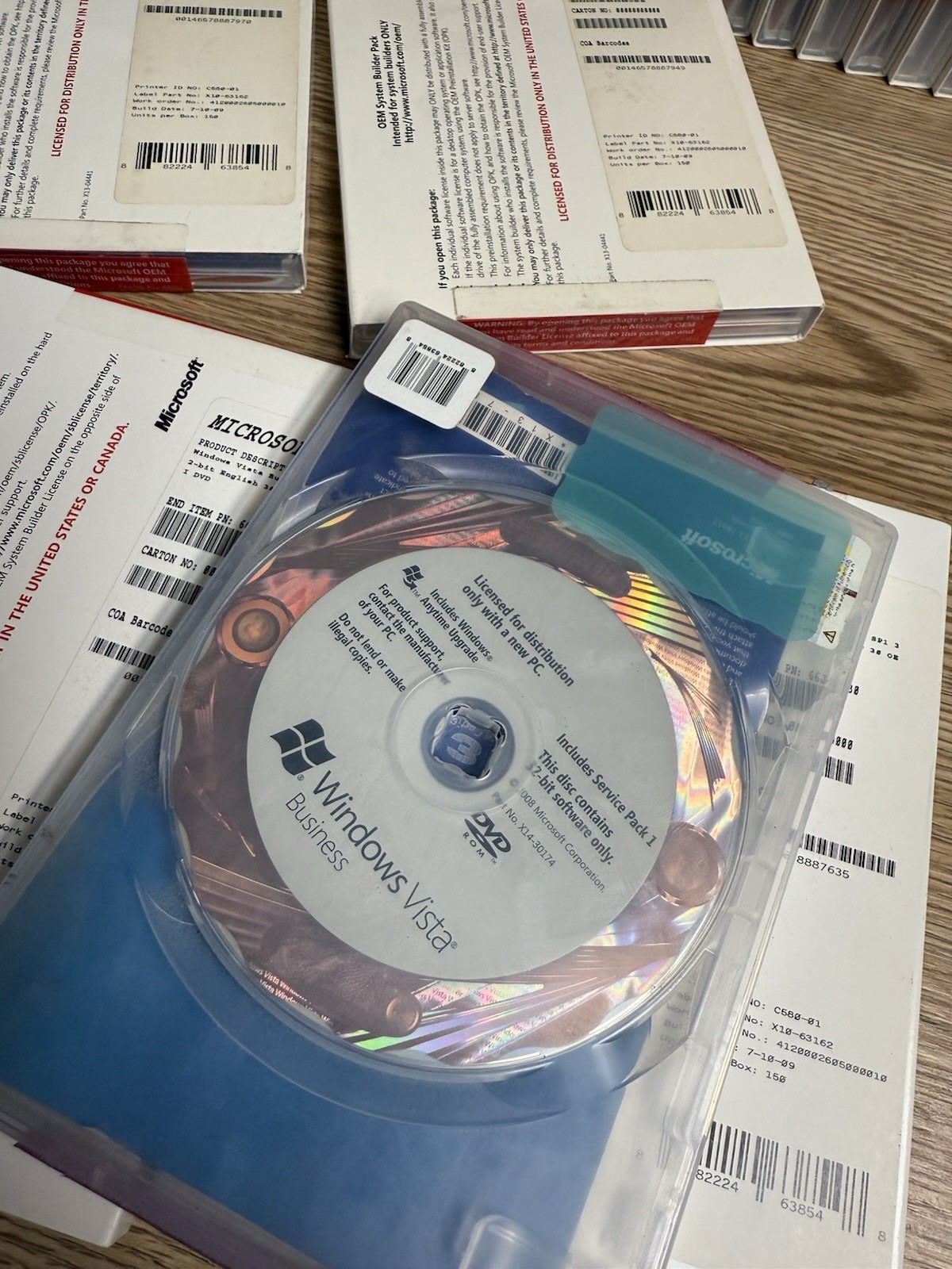 Genuine Microsoft Windows Vista Business Installation Discs (OEM) No License Key