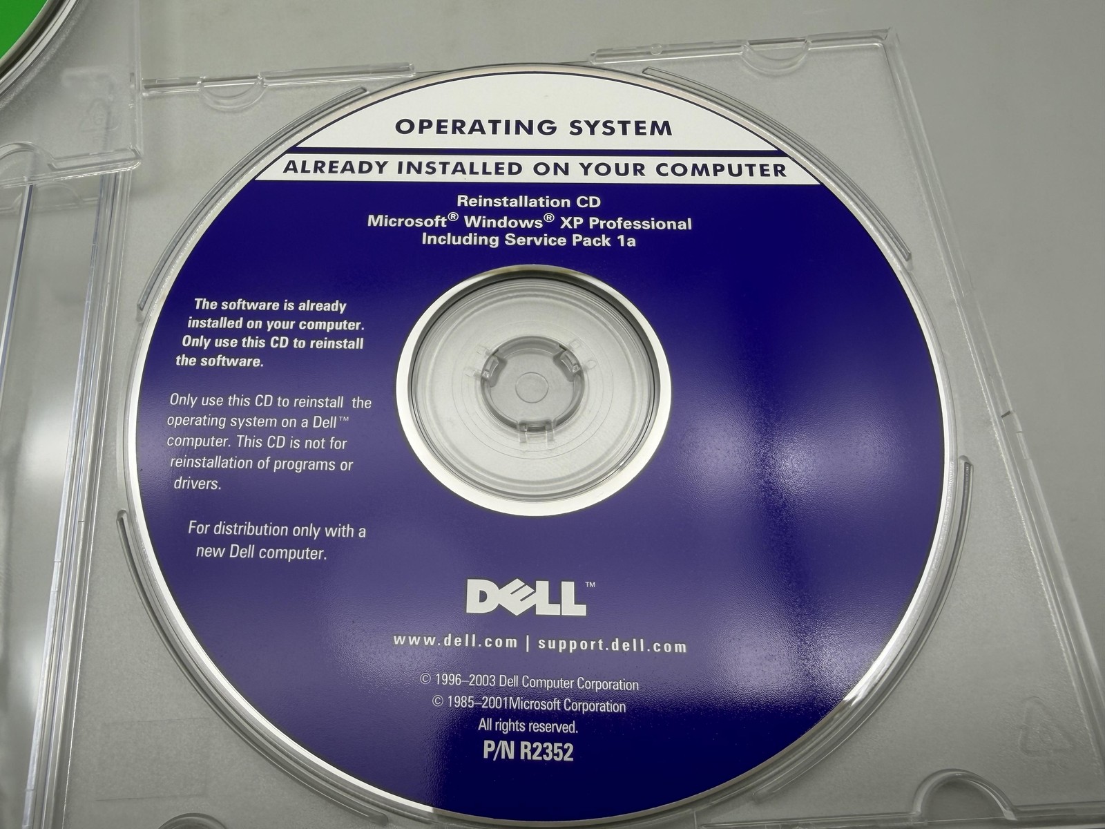 Dell OEM Reinstallation CDs Windows 2000 W2K SP2 + XP Pro SP1a Lot of 3 Restore