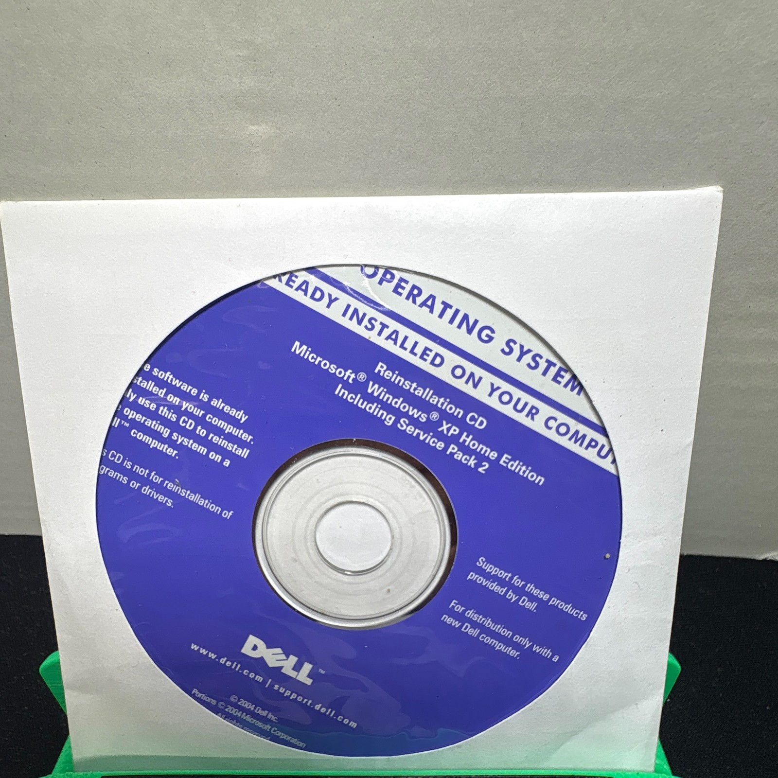 Dell Microsoft Windows XP Home Edition Service Pack 2 Reinstallation CD 2004
