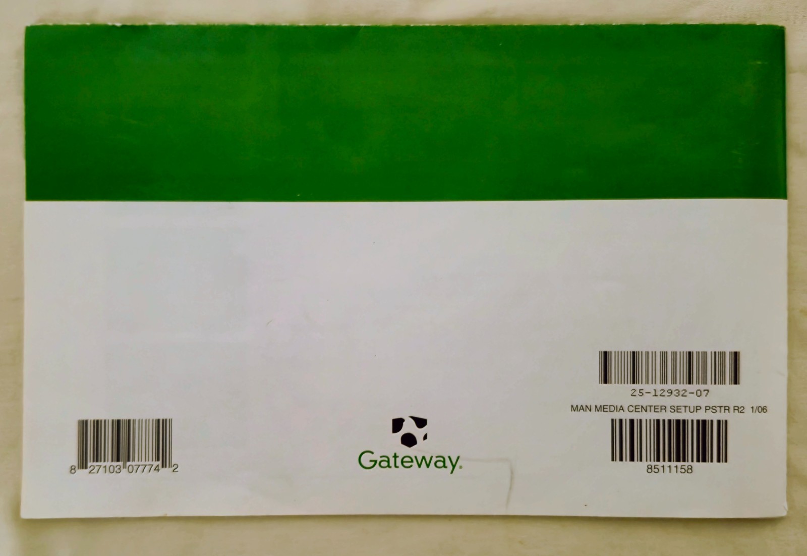 Gateway Windows XP Media Center 2005 OS DVD Disc Setup Poster OEM Guide CD Key