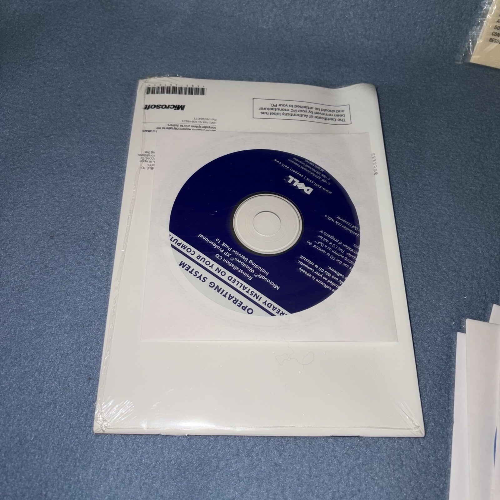 NEW 2002 Dell Reinstallation CD Windows XP Professional Installation Discs Lot
