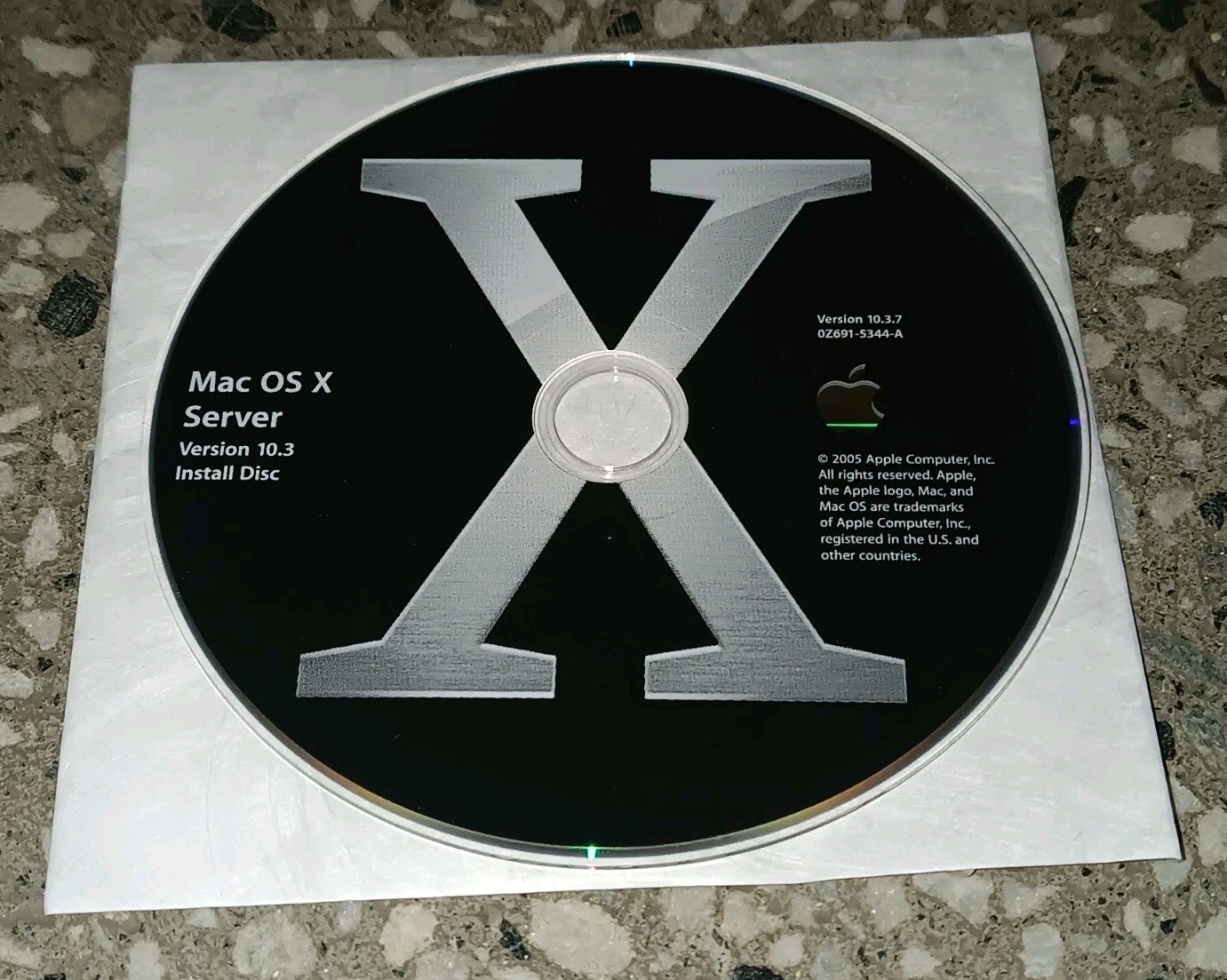 Apple Mac OS X Server 10.3.7 Install DVD 0Z691-5344-A