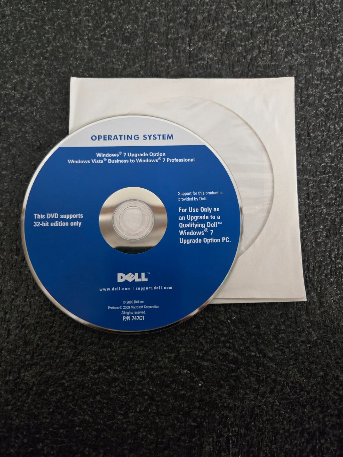 Windows 7 Upgrade – Vista Business to Windows 7 Pro