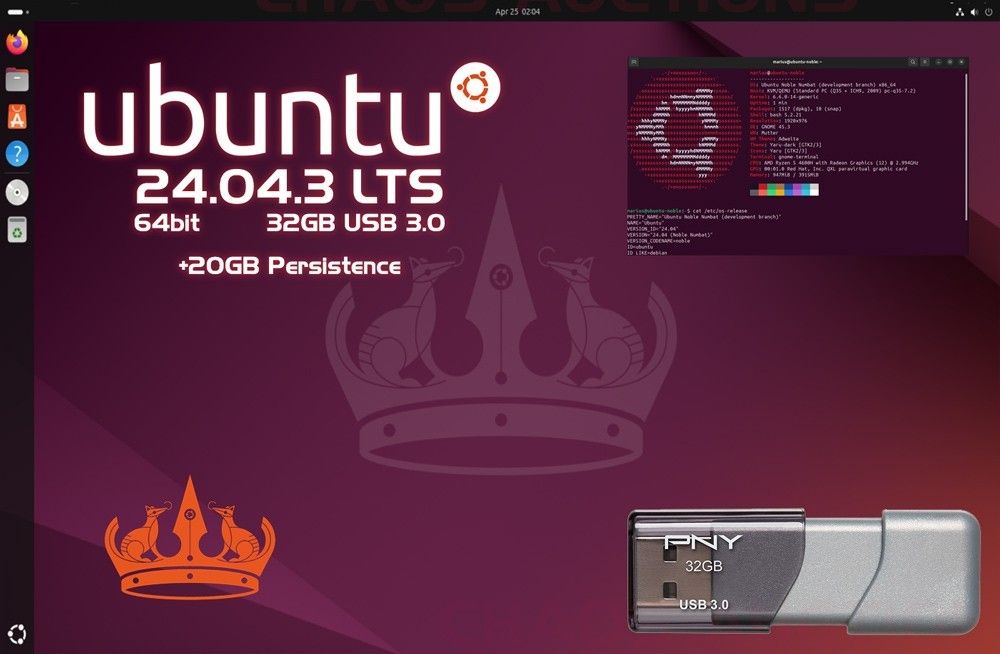 32GB BOOTABLE UBUNTU LINUX INSTALL & LIVE USB 3.0